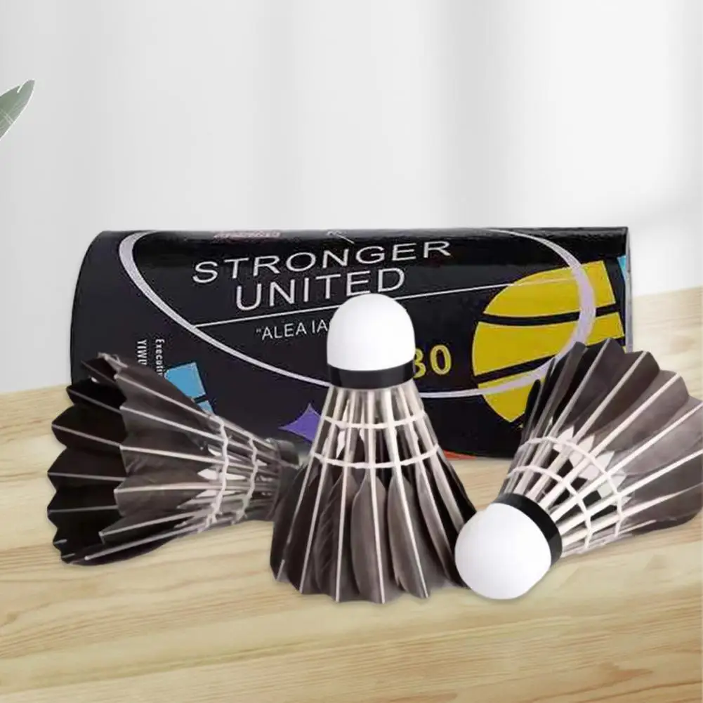 

Professional Entertainment Training Badminton Barrel Badminton with Design High-elasticity Duck Feather for Professional