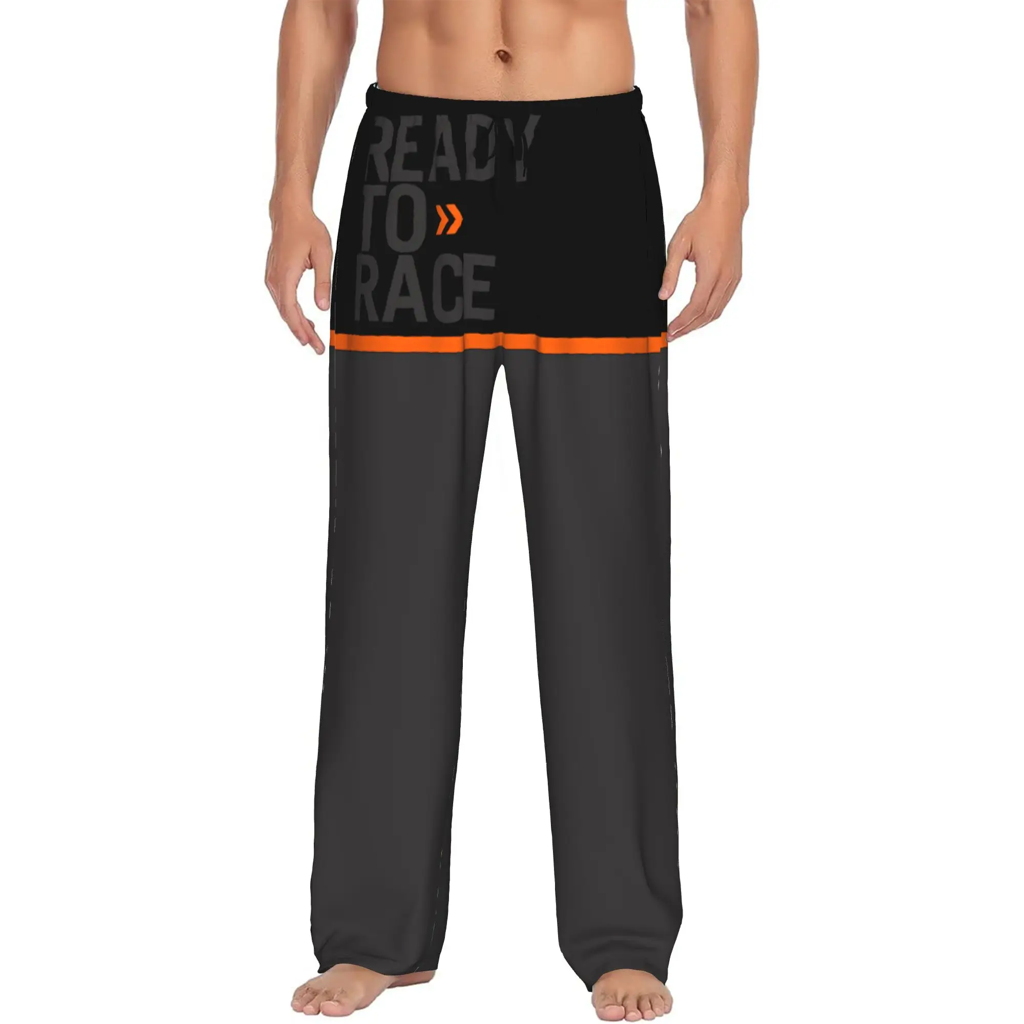 Custom Ready To Race Pajama Pants Men  Lounge Sleep Stretch Sleepwear Bottoms with Pockets