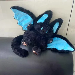 Cartoon Cute Magical Spirit Rabbit Plush Winged Bat Plush Doll Toy Soft Pillow Kawaii Animal Plushie Stuffed Girl Women Gift