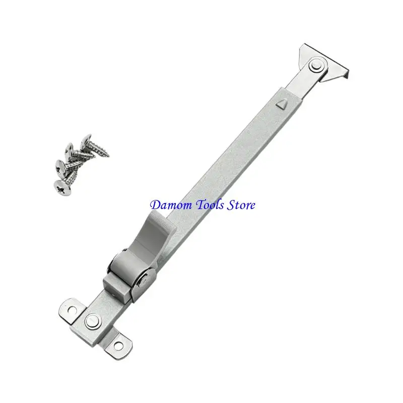 57BE Telescopic Window Stay Support Arm Metal Hold-Open Hardware for Kitchen Bathroom Ventilation and Daily Opening Support