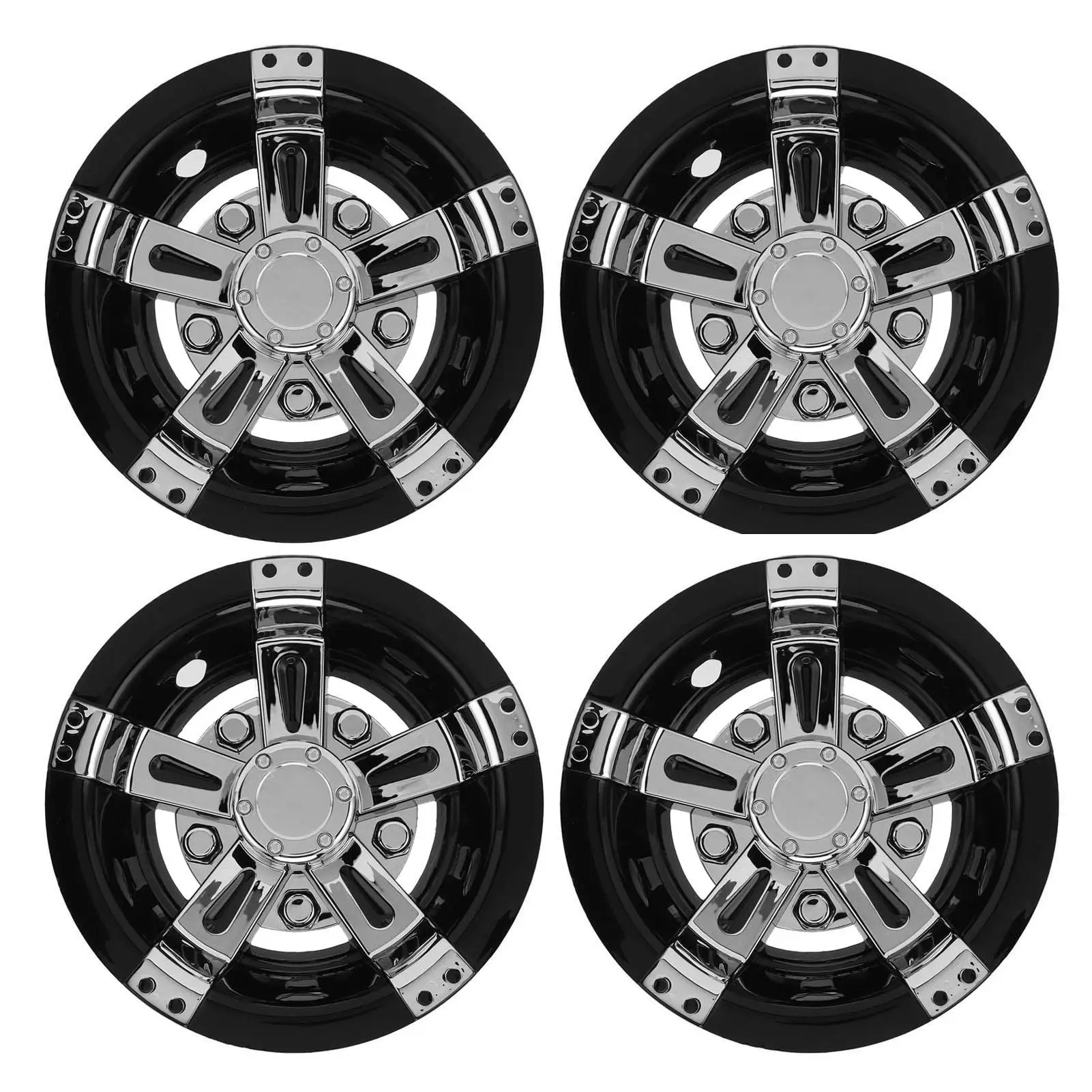 

4pcs 8in Cart Wheel Hub Cap Reduce Wind Resistance ABS Lightweight Replacement for e -Z-GO ABS Wheel Hub Cap