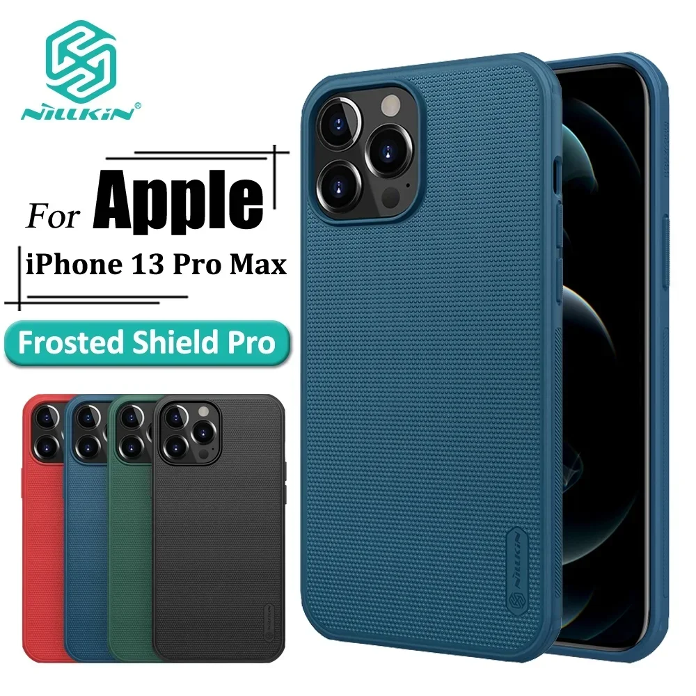 Nillkin Super Frosted Shield Pro Case For iPhone 16 Pro Max 15 Plus 14 Pro 13 Mini 12 Thin Anti fingerprint Back Phone Cover