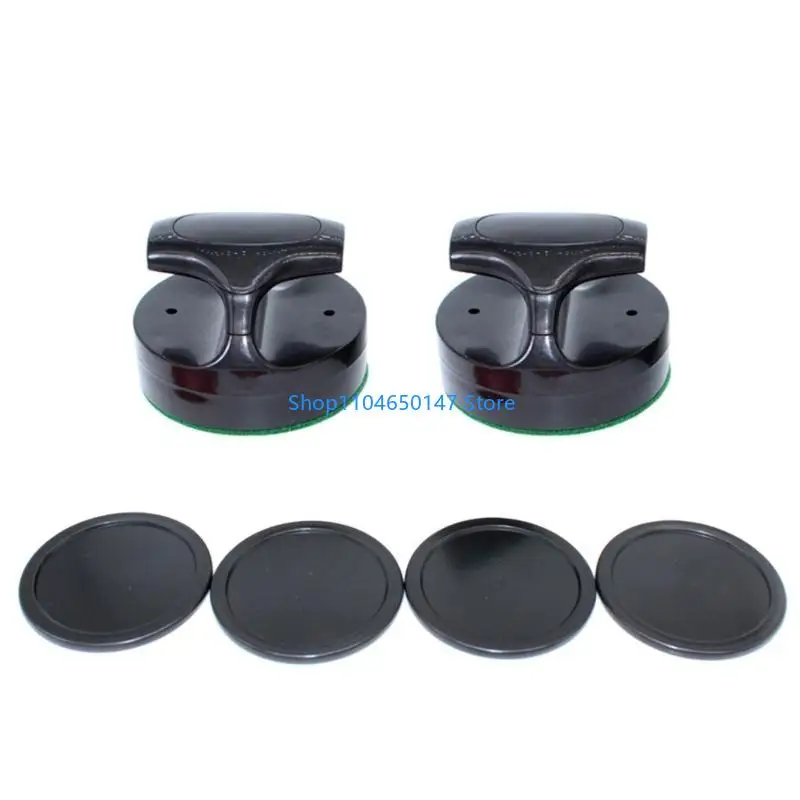

94mm Air Hockey Pusher with 4 Pucks Home Standard Air Hockey Paddle and Pucks