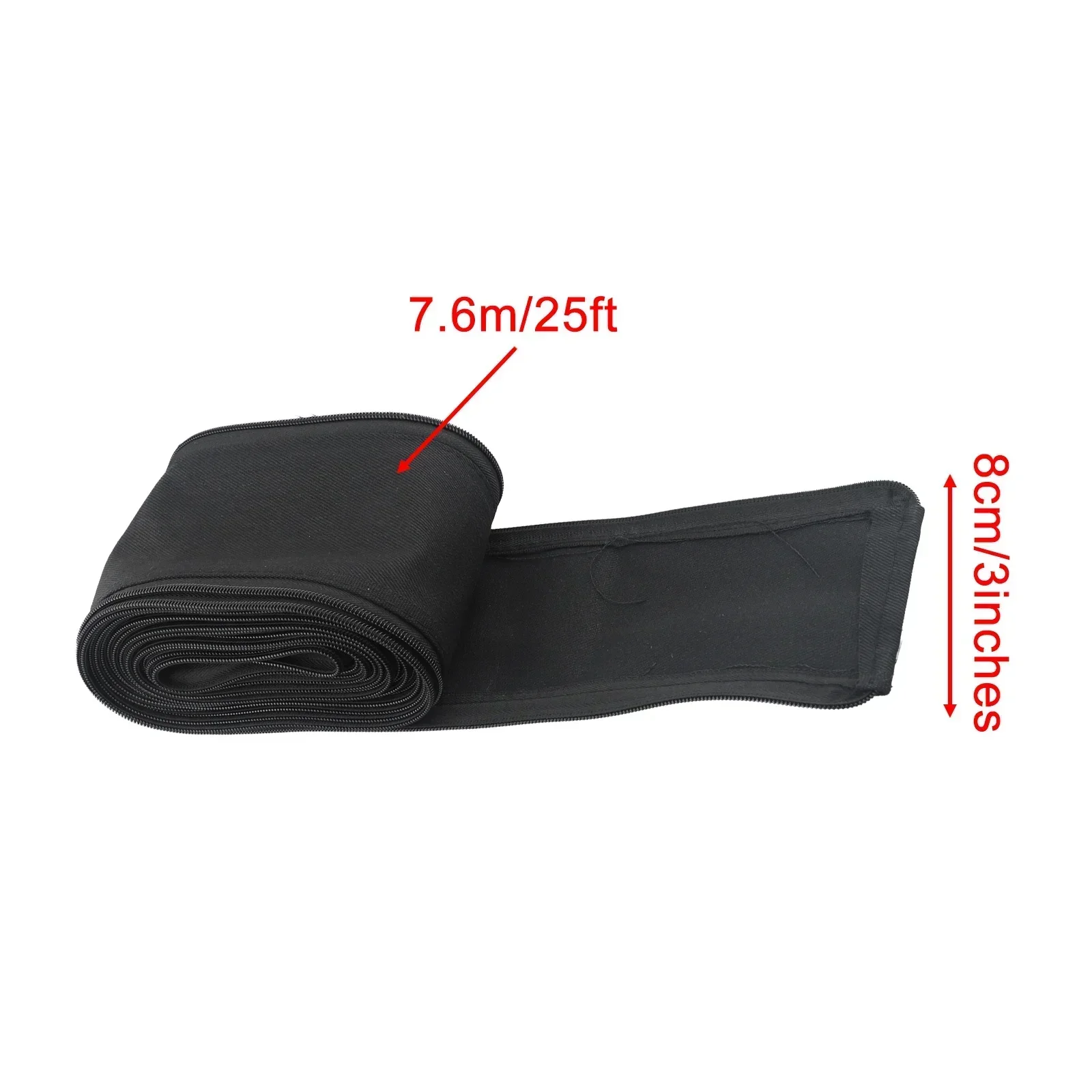 25ft/7.6m Manicotto protettivo Guaina Copertura del cavo Saldatura Tig Torcia Tubo idraulico Strumenti Nero Saldatura Saldatura Forniture di alta qualità