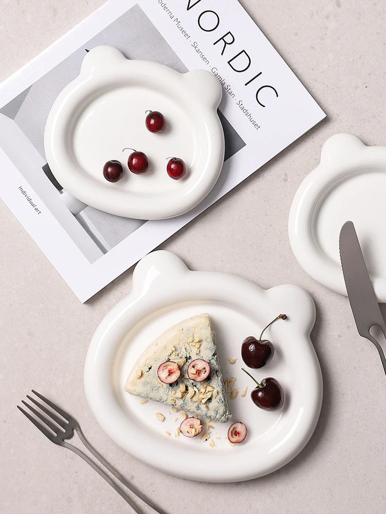 

Диетическая тарелка для похудения Cerc Dert Cake Breakfast Di Nordic Sle Plain White Color Western Pastries Sweet Treats