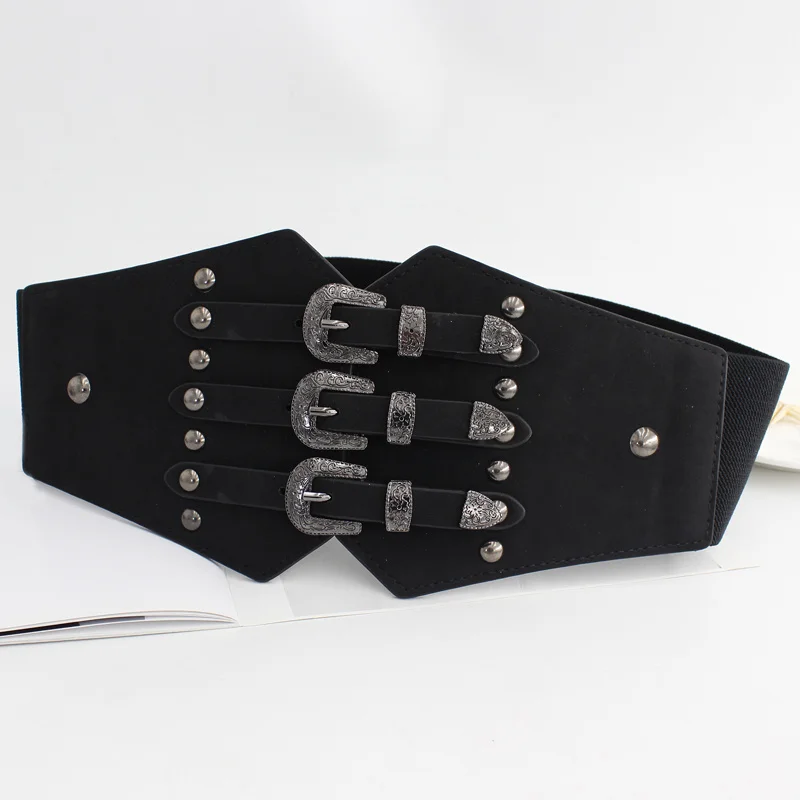 Cintura a corsetto occidentale per donna Cinture elastiche in vita per abiti Cinture per costumi
