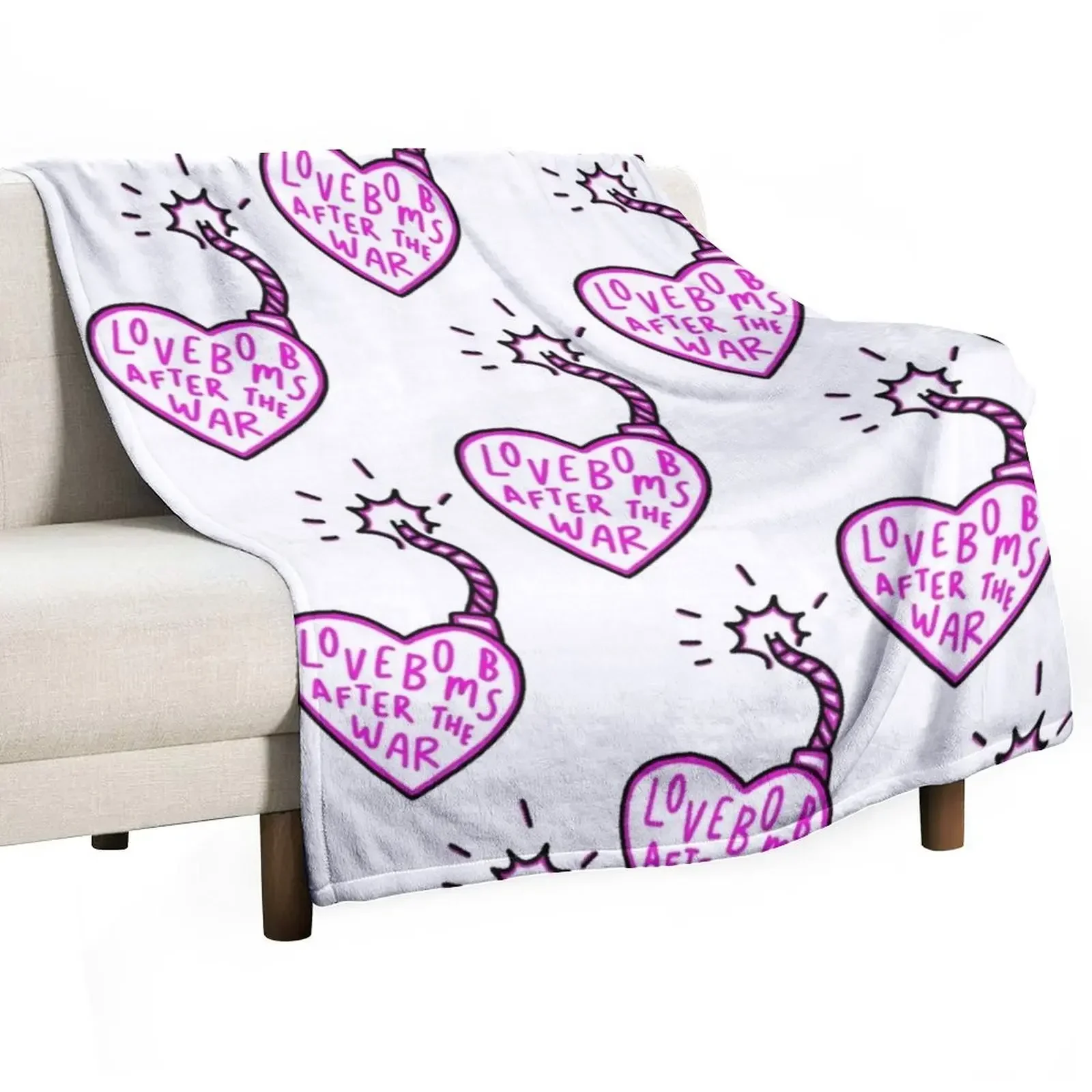 

Lovebomb Nessa Barrett Throw Blanket Quilt Decorative Throw Plaid Beach Blankets