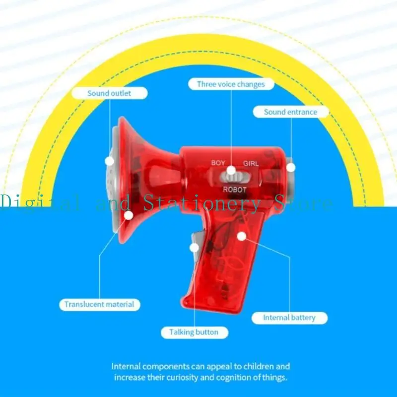 Y1UB Funny Multi Voice Changer Amplifier 3 Different Voices Fun Toy Speaker Kids for Ideal Gift Toy for Kids Children Adults - Image 4