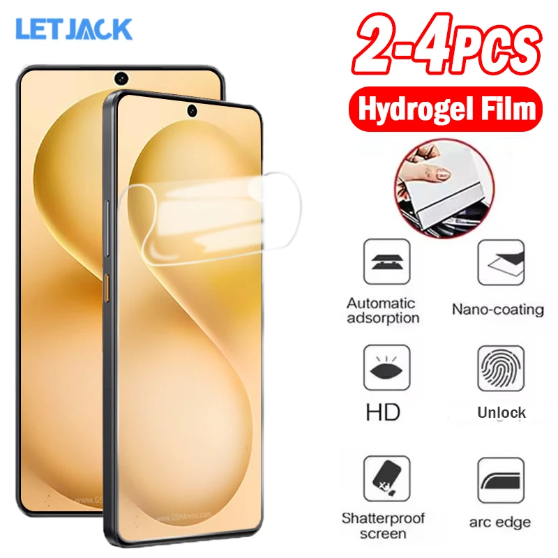 

2-4Piece HD Clear Hydrogel Film for Vivo S30 Pro mini S20 S19 Screen Protector for Y36 Y27 Y27s Y17s Y35+ Y56 Y22 Y22s Soft Film