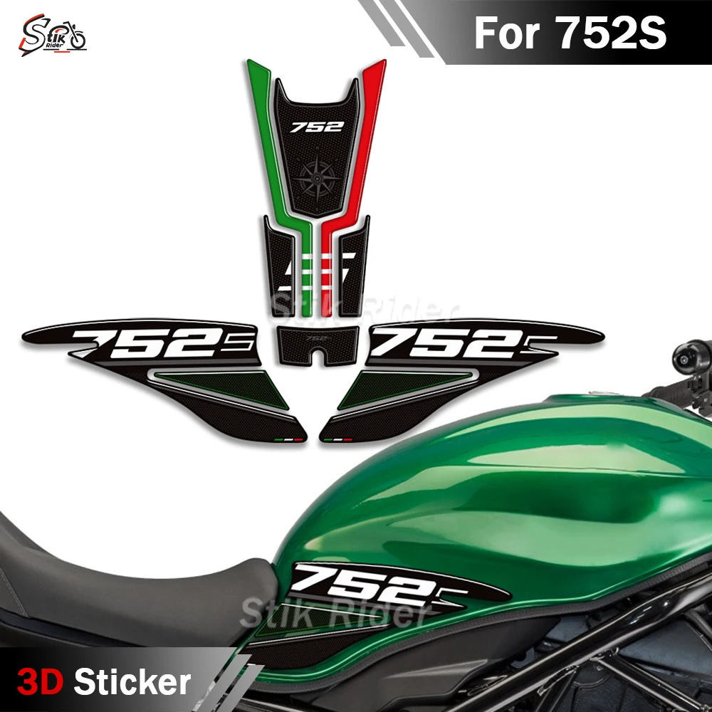 

For Benelli 752S 752 S Motorcycle Tank Pad StickersProtector Side Grips Gas Fuel Oil Kit Knee Decals 2018 2019 2020 2021 2023