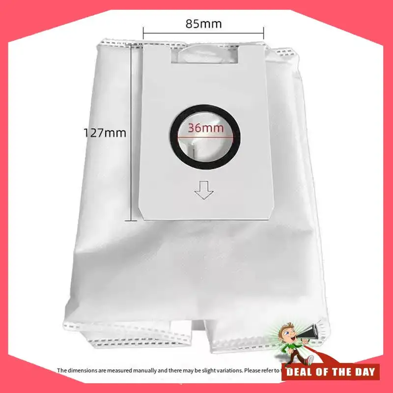 Reemplazo de bolsa de polvo de entrega en 24 horas para accesorios de vacío de estación Midea Q9, piezas de bolsas de basura no tejidas