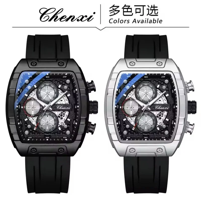 CHENXI 941 Orologio al quarzo da uomo di moda di lusso Impermeabile Luce notturna Cronografo Calendario Orologio sportivo da uomo relojes para hombres