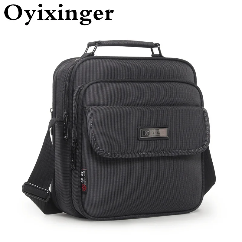 OYIXINGER Men's Briefcase Waterproof Oxford Cloth Crossbody Bag For Men High Quality Shoulder Bag Multi-pocket Casual Nylon Pack