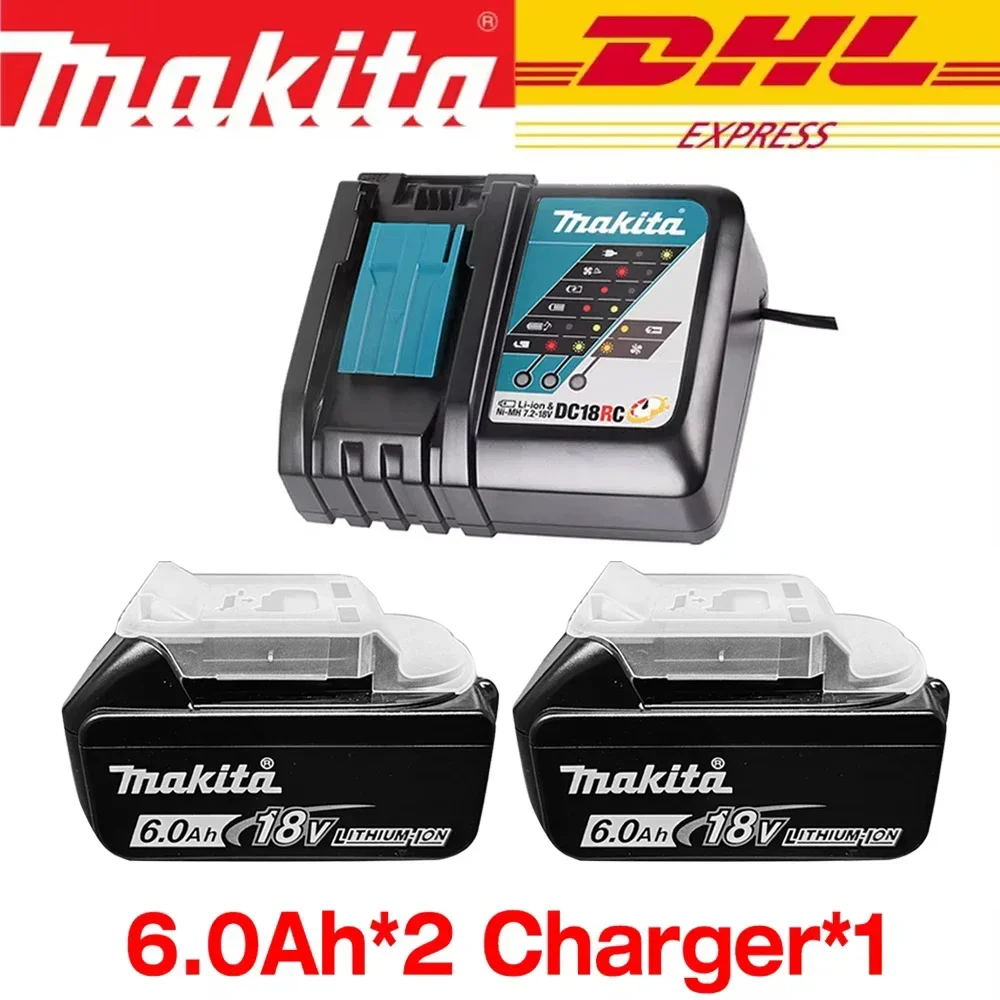 

100% Genuine Makita 18v 6.0Ah Replacement battery bl1850b BL1850 bl1860 bl 1860 bl1830 bl1815 bl1840 LXT400 for makita tools