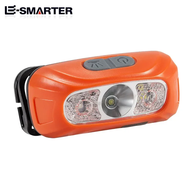 Portable Mini Sensor Headlamp LED Strong USB Rechargeable Head Light Flashlight Night Fishing Camping Headlights Front Lantern