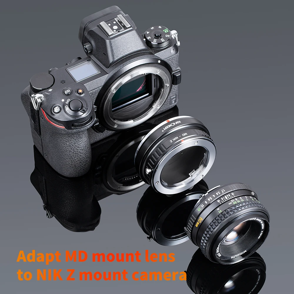 Imagem -06 - Concept Lens Mount Anel Adaptador Minolta md mc Nikon z6 z7 Acessórios para Câmera Fotografia Md-nikon z Adaptador k & f