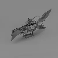 Dark ship 3D Metal Puzzle model kits DIY Laser Cut Puzzles Jigsaw Toy For Children