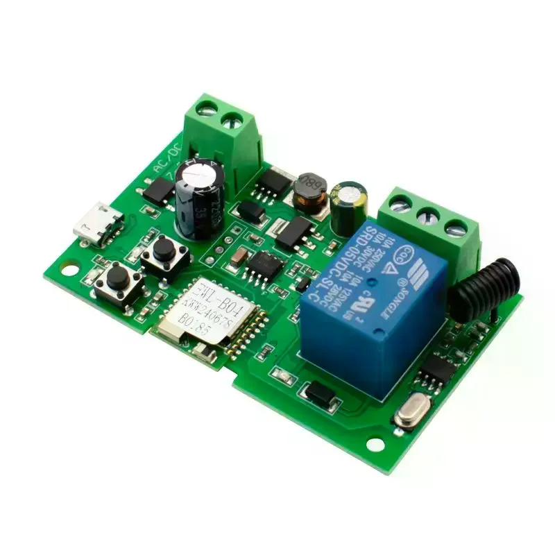 Mini WiFi Bluetooth Relay Control Module APP Remote Control Compact Smart Device for Home Door Lock Garage Gate