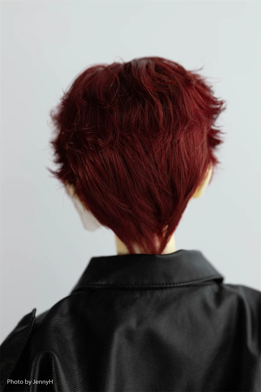 BJD/SD Doll Styling Short Hair Wig 1/3 Boys Red Black Silver Handsome Daily Side Part High Temperature Silk Wig Doll Accessories