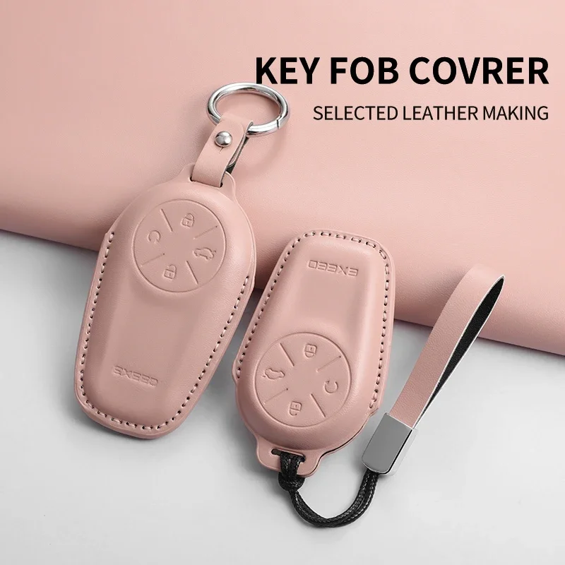 Car Key Case Cover For Chery EXEED ET TXL Starway VX C-DM Starlightrun Auto Key Protective Cover Shell Anti-scratch Accessories