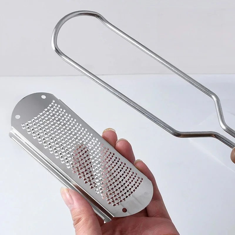 フットやすりファイルペディキュアステンレス鋼ブラシスクラバーかかと角質除去剤角質除去プロフェッショナルフットケアツール