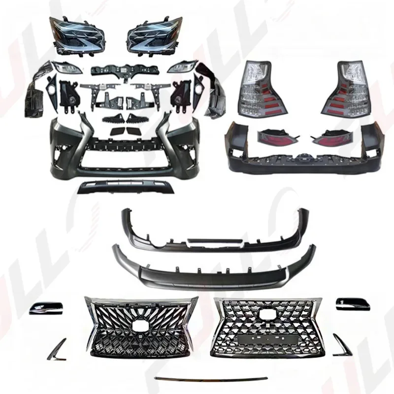 

Car Accessories for Lexus GX460 2010-2019 Upgrade to 2020 Include Front and Rear Bumper Grille Car Lamps Mirror Cover