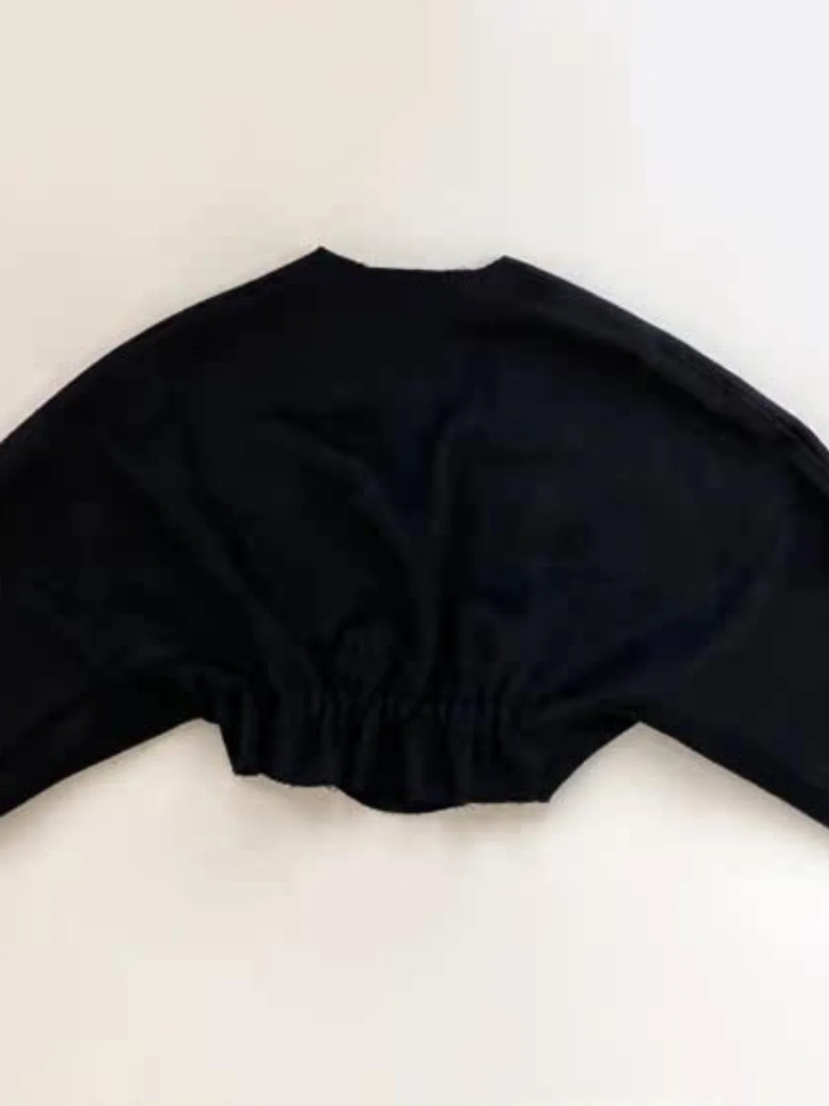 Felpa ort Batwing Sve Maglieria da donna con bordi in lana V-Ne Commute Sle Fibra di poliestere Lunga Sve Colore puro