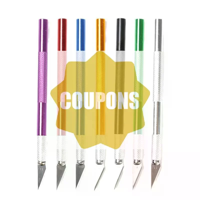 Metal Carving Scalpel Knife Tools Kit Anti-Slip Blades Engraving Craft Craft Knives Mobile Phone PCB DIY Hobby Repair Hand Tool