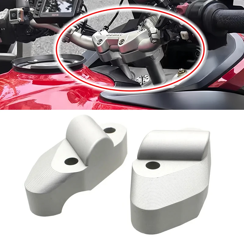 For Ducati Multistrada950 Multistrada1200 S Multistrada 950 Motorcycle Handlebar Riser Heightening Clamp Mount MTS950 MTS1200