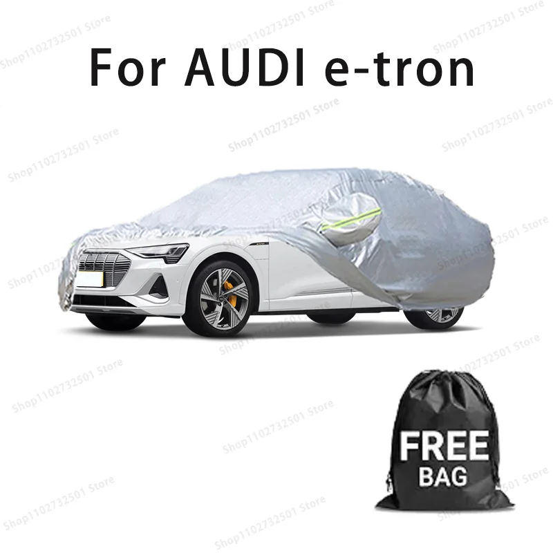 

For AUDI e-tron Car Cover Full Covers with Reflective Strip Dustproof UV Scratch-Resistant Sunscreen Protective cover