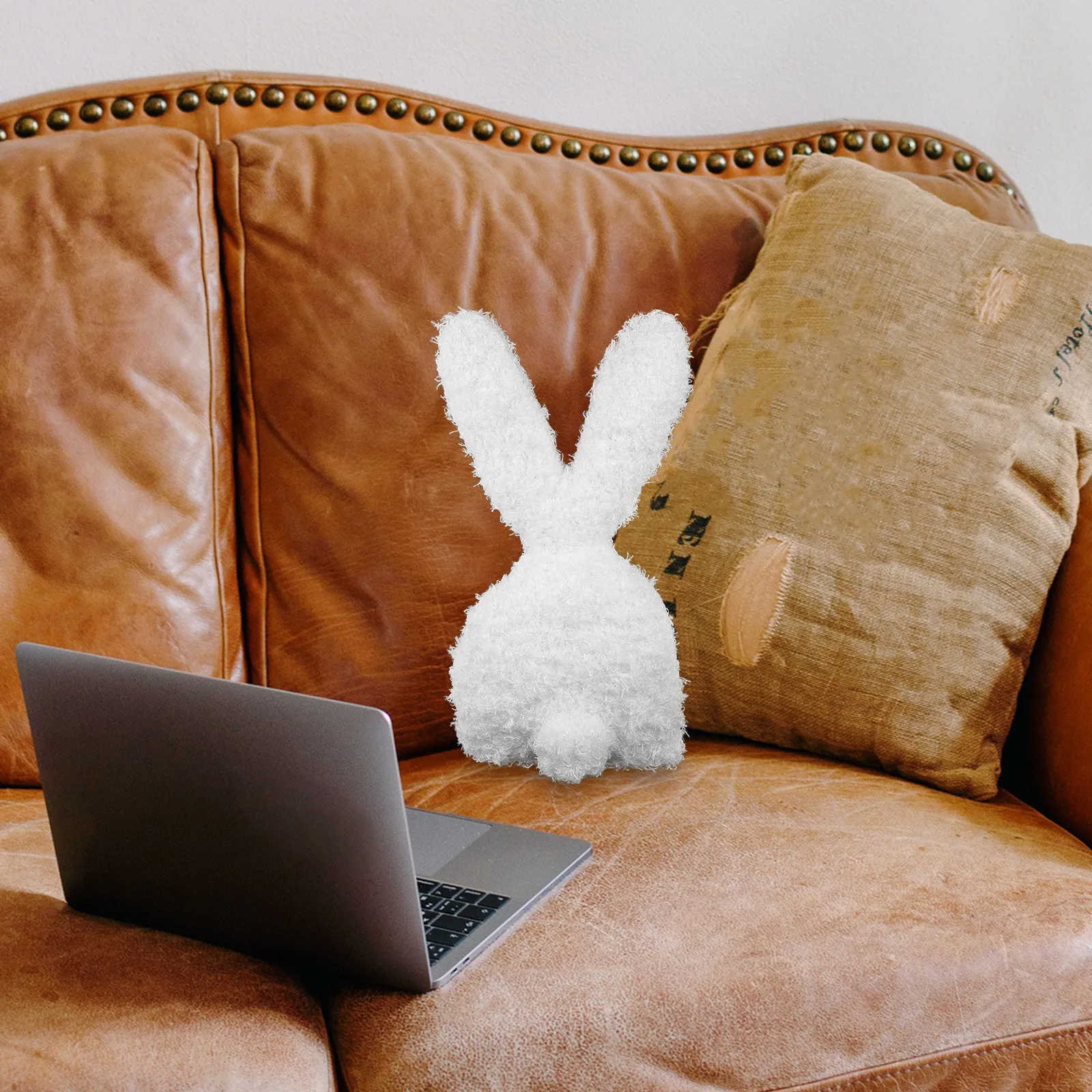 

Adorable Small Stuffed Bunny Rabbit for Baby Nursery Desktop Decor Easter Party Gift White Cute Bunny Home Decoration Tiny