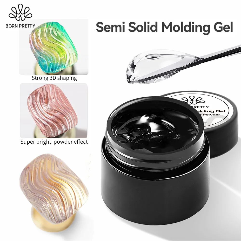 BORN PRETTY-pegamento de Gel de modelado semisólido, delineador de ondas 3D, Gel UV semipermanente para pintura DIY, dibujo, barniz de manicura, 5ml