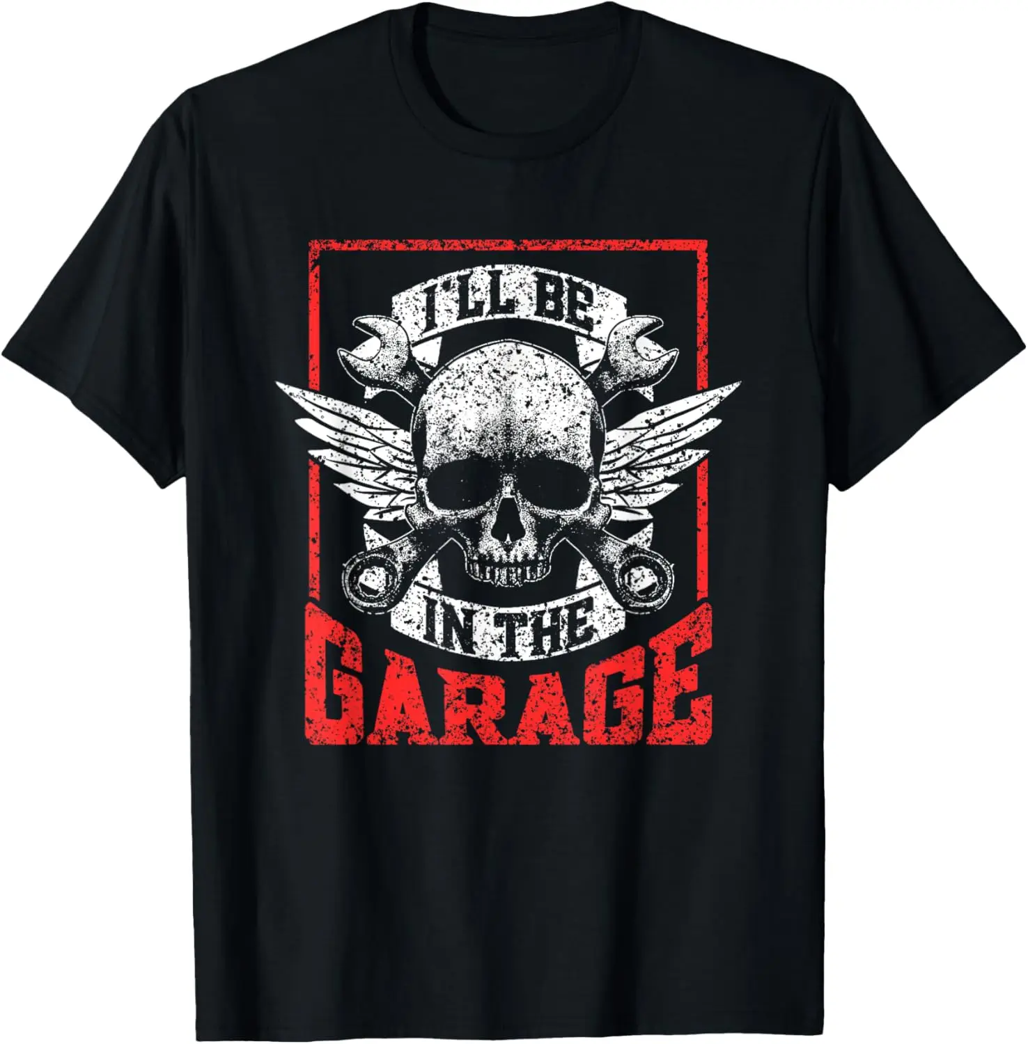 I'll Be In The Garage Men Grandpa Mechanic Dad Garage Father T-Shirt