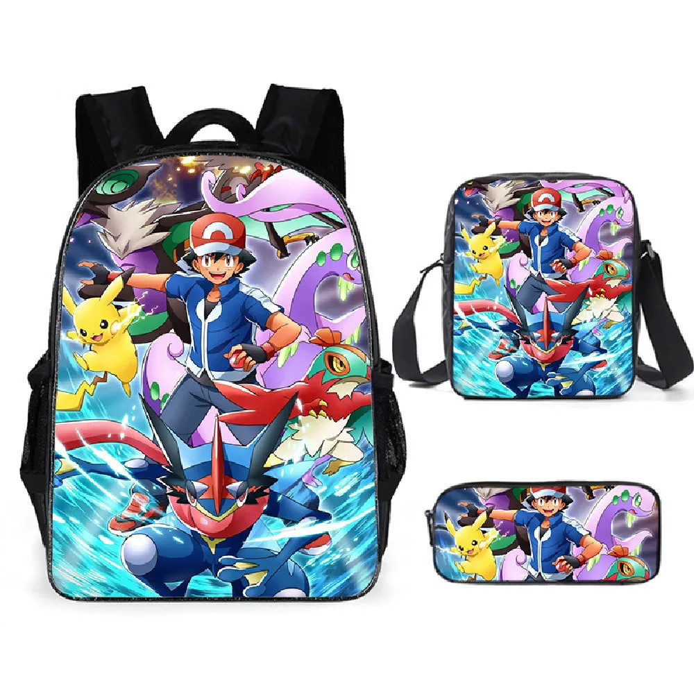 3-piece-set-pokemon-cartoon-school-bags-for-boys-girls-school-backpack-light-weight-durable-backpack-crossbody-bag-pencil-case