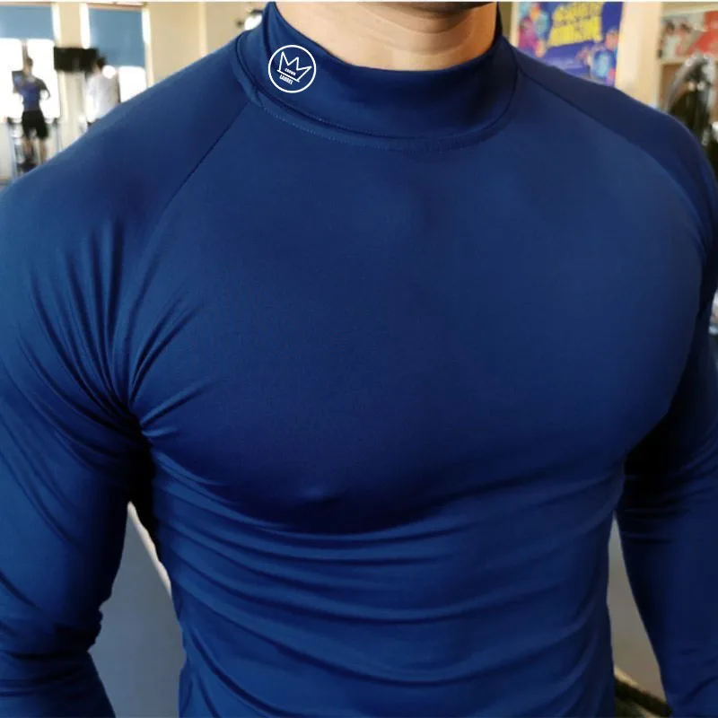 New Running T-shirt Men\'s Long Sleeve Compression Shirt Gym Training Top Man Bodybuilding Workout Clothing