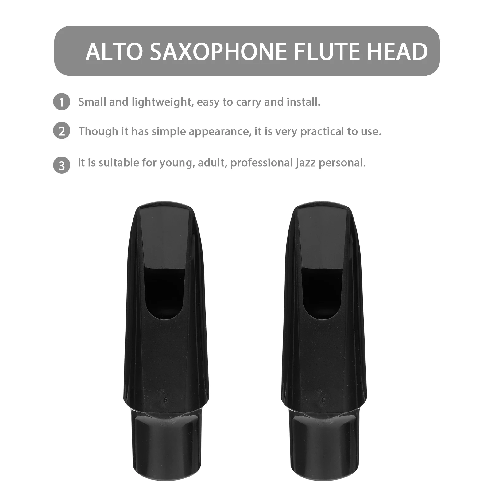 

Saxophone Mouthpiece Flute Replacement Head Accessories Alto Saxophones Durable Supplies