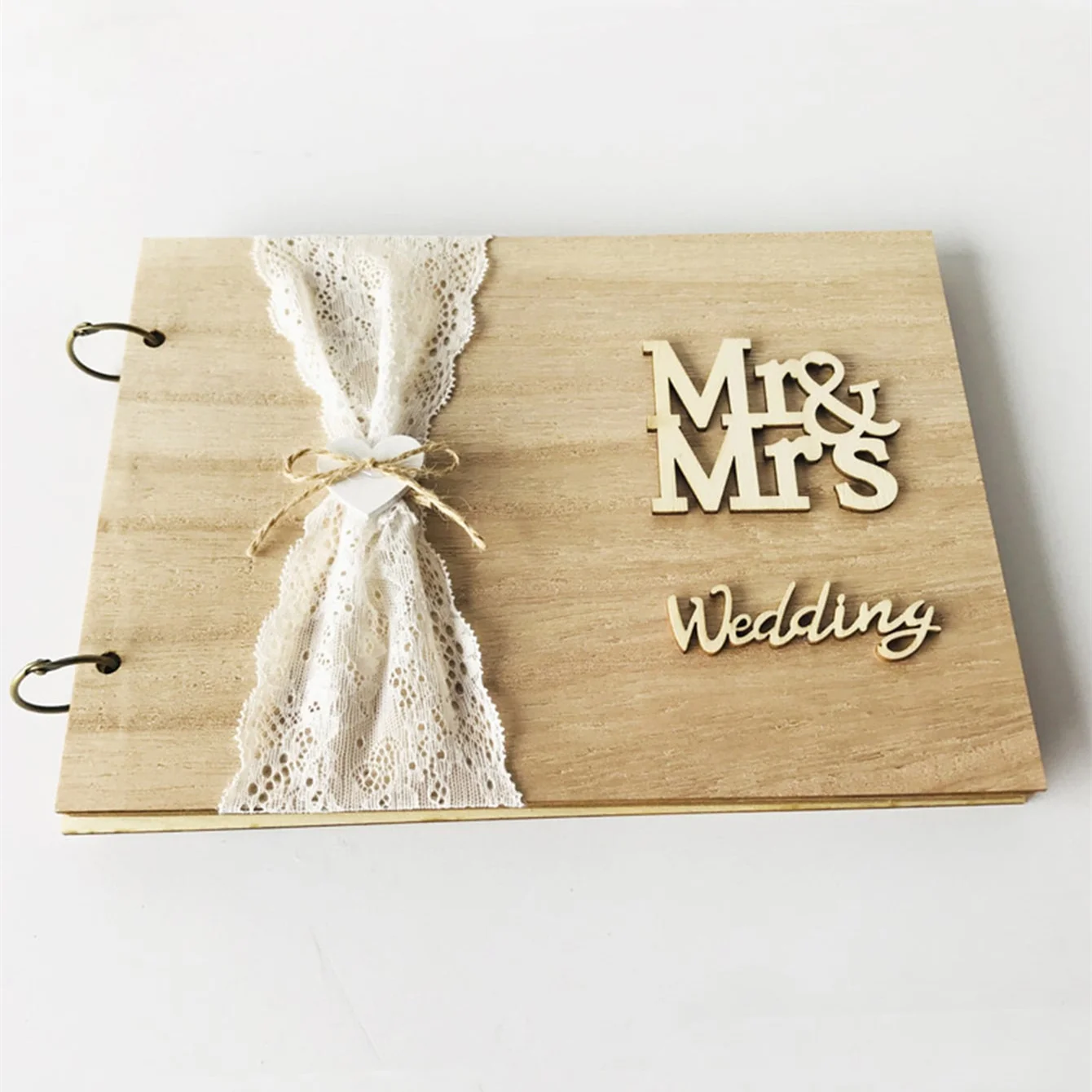 1pc 10 Pages Wedding Sign in Guest Book Album Photo Scrapbook Album Photo Guest Book Blank Sign Notebook Wedding Signature Book