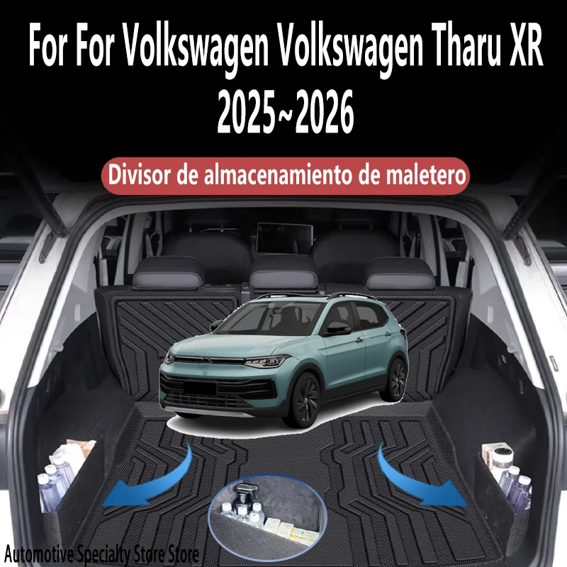 For VW Volkswagen Tharu XR 2025 2026 Trunk Storage Partition Thickening Storage Auto Interior Parts Organizer Car Accessories
