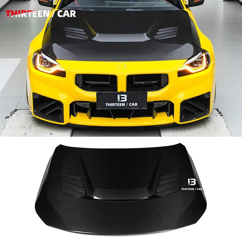 

Dry Carbon Fiber V Style Front Hood for 2 Series G87 M2 G42 225 M240i 2023+ Front Engine Hood Bonnet Cover Peormance Kit