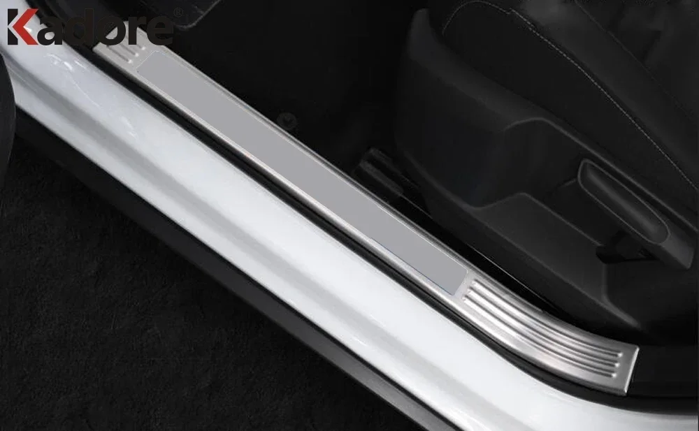 For Volkswagen VW T-Roc TROC 2017-2024 Stainless Steel Inner Door Sill Scuff Plates Doors Sills Protectors Car Thresholds