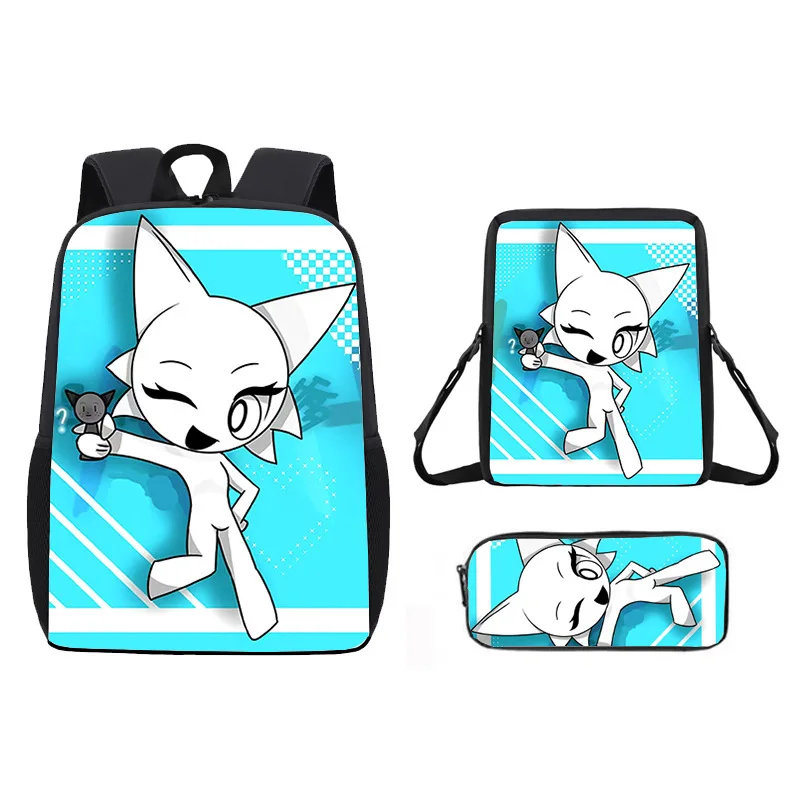 

Cartoon Youthful Novelty Funny Sprunki 3D Print 3pcs/Set Student Travel bags Laptop Daypack Backpack Shoulder Bag Pencil Case