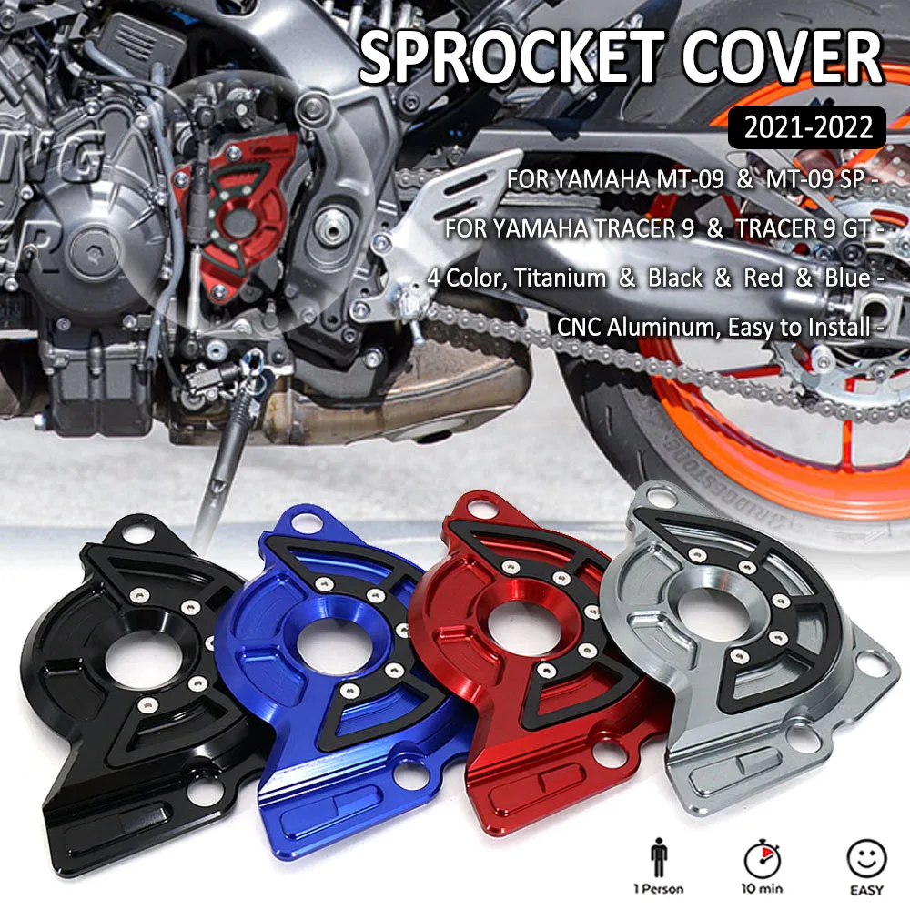 

2021 2022 Left Sprocket Cover Case Saver Protector Chain Guard For YAMAHA MT-09 MT 09 MT09 SP Tracer9 Tracer900 Tracer 9 900 GT