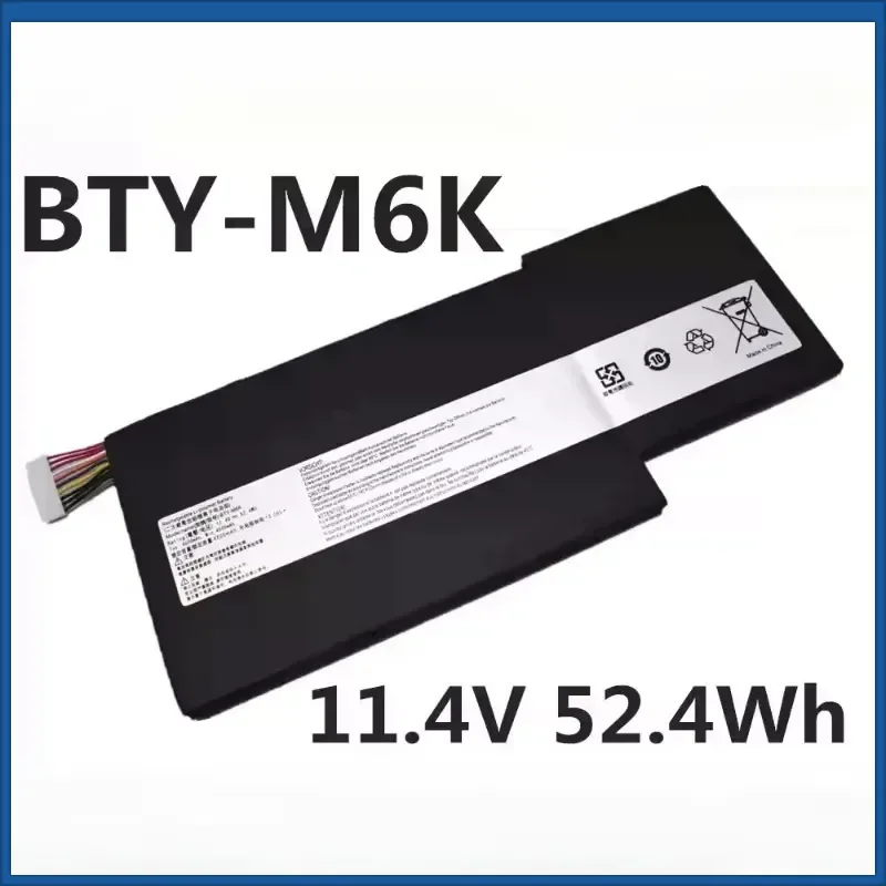 New BTY-M6K 11.4V 52.4Wh High Quality Battery for MSI M6K MS-17B4 MS-16K3/R4 GF63 8RC GF75 GF65 Laptop Battery