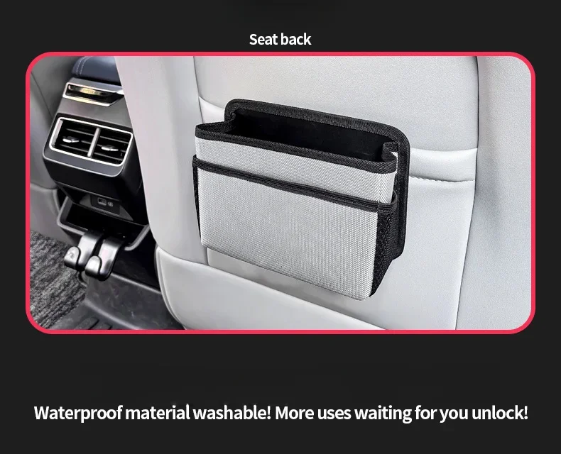Multifunktion ale Sitz lehne hängende Lagerung Autos itz lehne hängende Tasche Sitz aufbewahrung universelle seitliche Aufbewahrung tasche Fahrzeug kompression – Detail 2