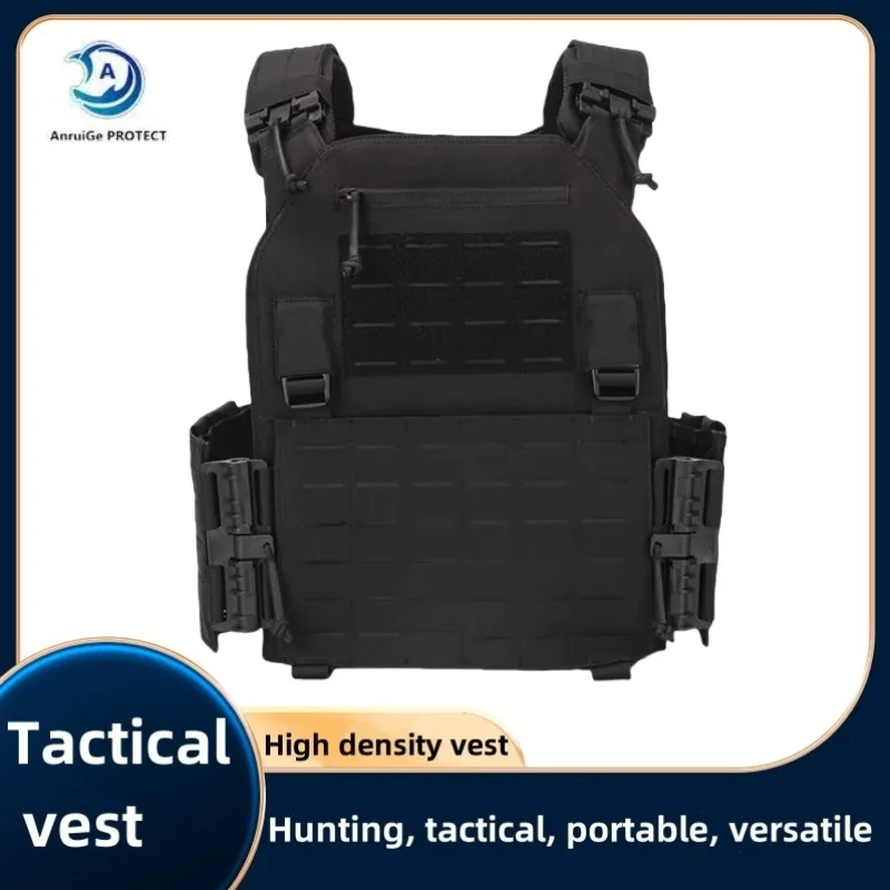 

Tactical Vest 6094 Fast detachable light laser cut outdoor hunting black gear carry vest of high quality 1000d nylon