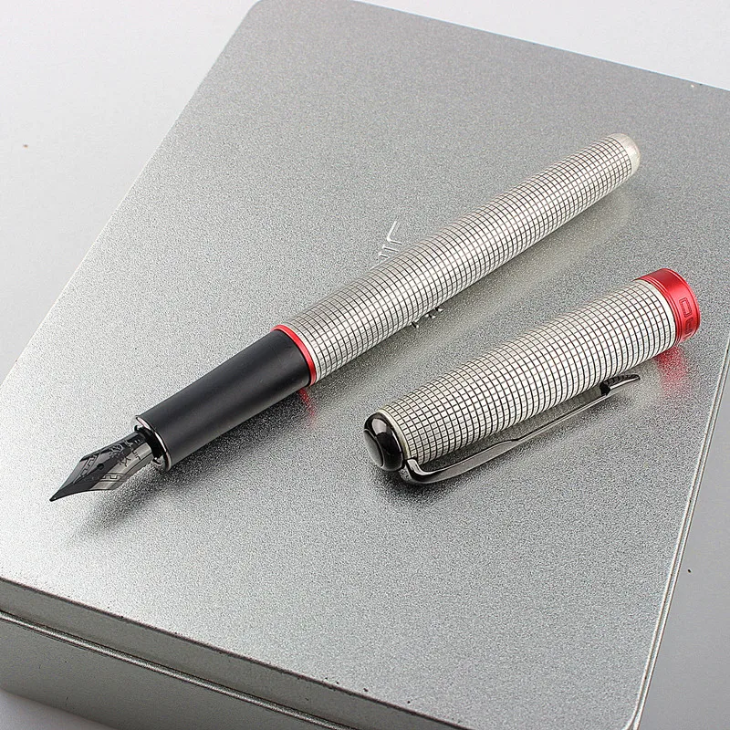 Luxury Quality Jinhao 75 Metal red silver Bronze Fountain Pen Financial Office Student School Stationery Supplies Ink Pens