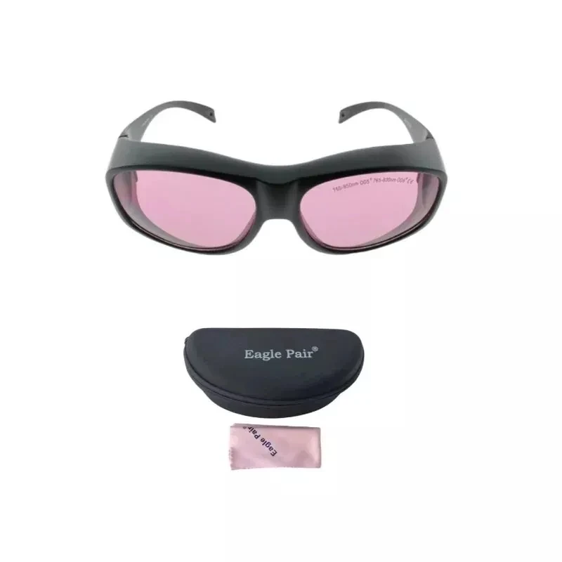 1pc 750-850nm OD5+ 765-830nm OD6+755nm/808nm Laser Protective Glasses with Box