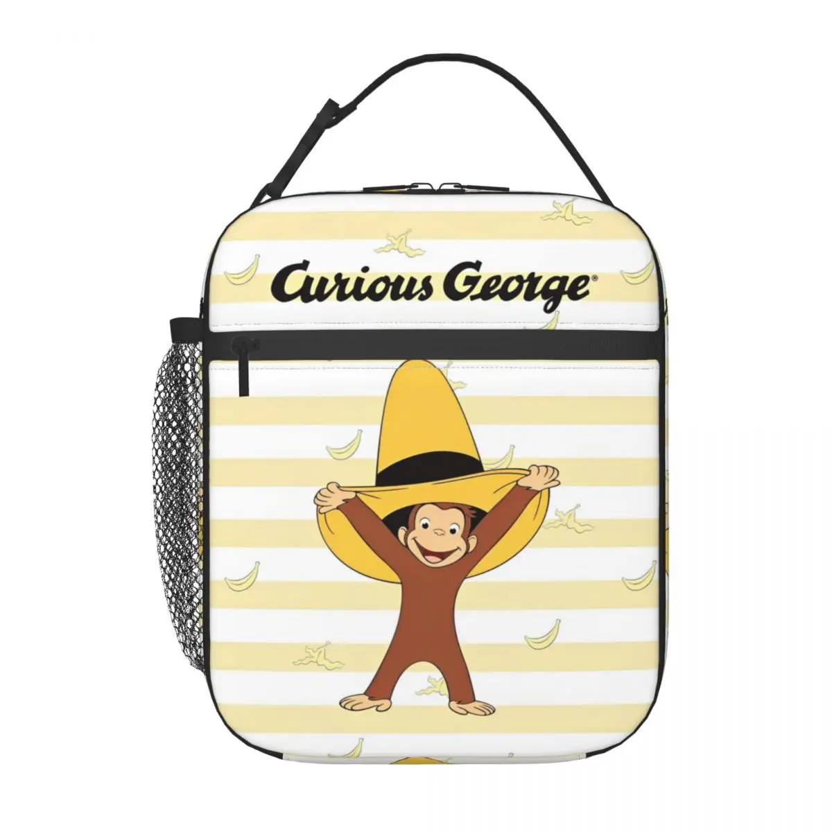 

Изолированные ланч-боксы, любопытный Джордж, обезьяна, мультяшный сериал, коробка для хранения еды, многофункциональный термохолодильник, коробка для бенто для школы