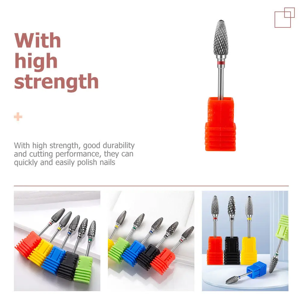 Metall-Wolframkarbid-Nagelbohrer Maniküre-Schleifköpfe Elektrische Nagelkunst-Polierbits Professionelle Maniküre-Salon-Ausrüstung