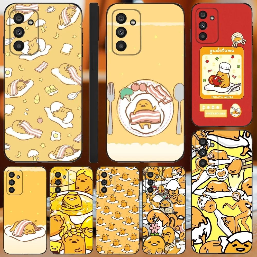 G-Gudetama Egg Cute Phone Case For Samsung Galaxy A13,A21s,A22,A31,A32,A52,A53,A71,A80,A91 Soft Black Cover